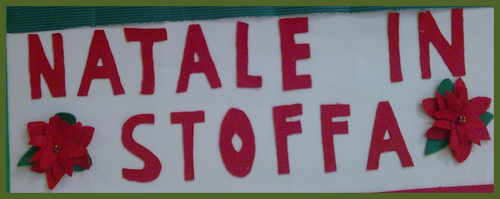 Logo Natale in stoffa