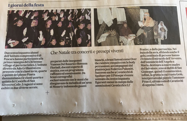 Articolo su "Il Messagero"