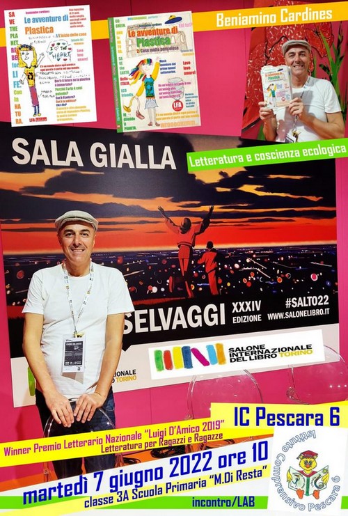 Martedì 7 giugno 2022 alle ore 10.00 la classe terza a della scuola primaria marino di resta incontrerà beniamino cardines, vincitore del premio letterario nazionale luigi d'amico 2019